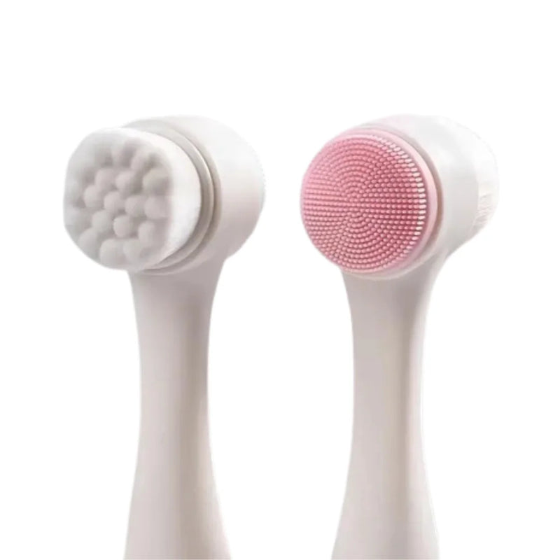 Escova Facial 2 em 1 - Limpeza Profunda e Esfoliação Suave