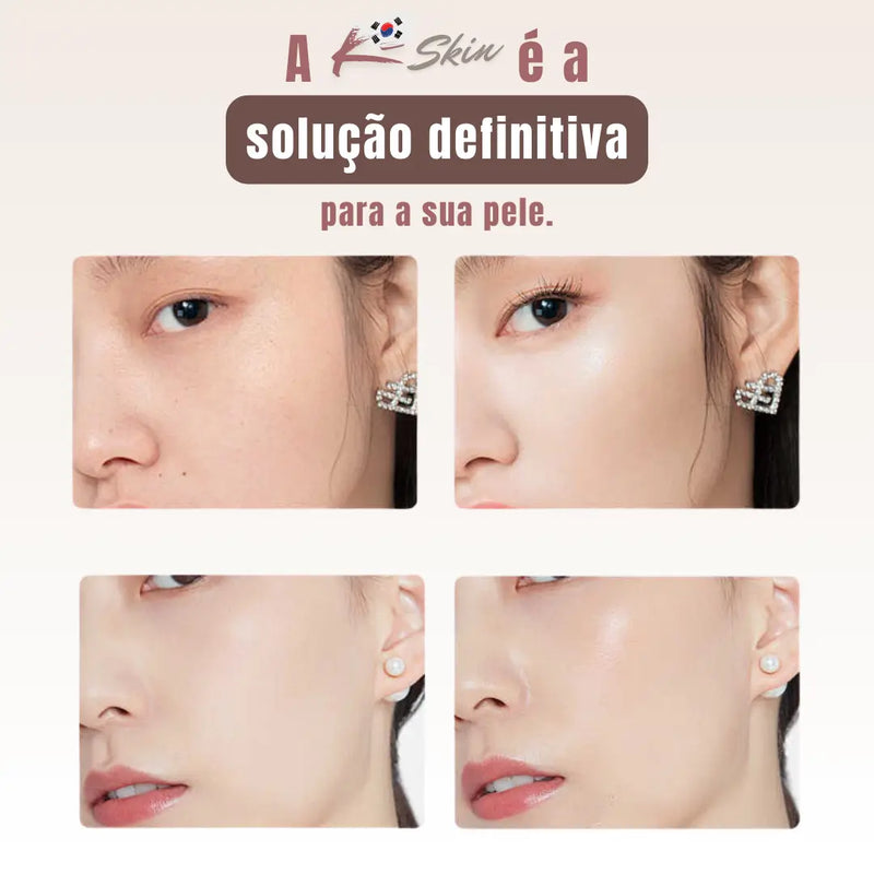 Base Coreana bastão Stick K-Skin 2 em 1