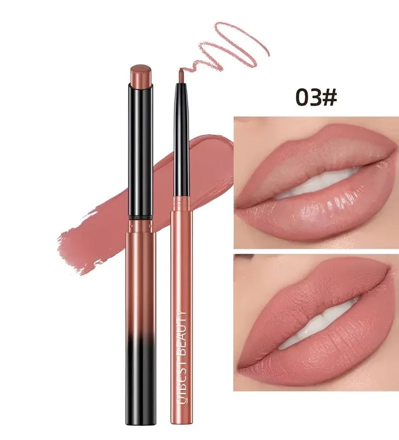 Duo Labial Matte Perfeito em suporte com fundo neutro