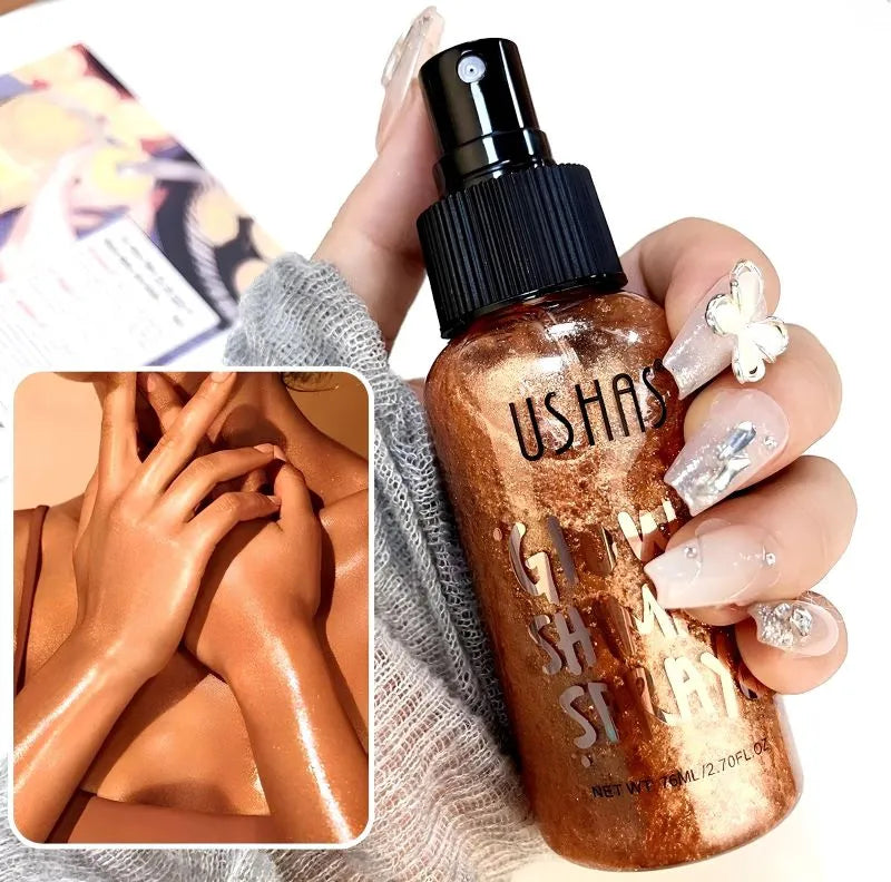 Iluminador Corporal Liquido com Glitter