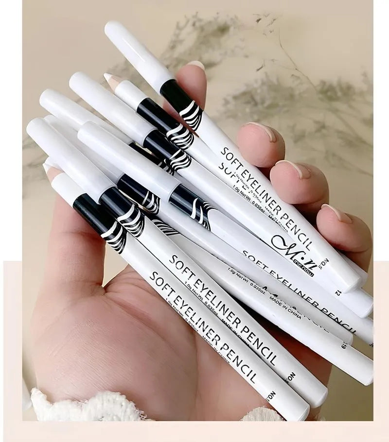 Lápis de Olho Branco à Prova d’Água em fundo neutro