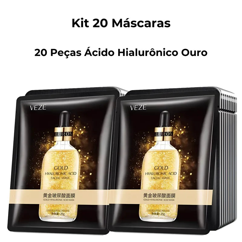 Máscara facial coreana com ingredientes rejuvenescedores