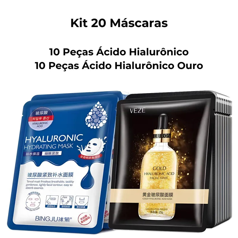 Máscara facial coreana rejuvenecedora e prática