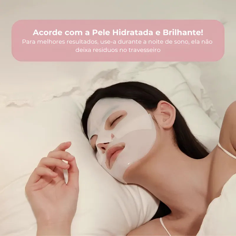 Máscara facial coreana biocolágeno em sachê