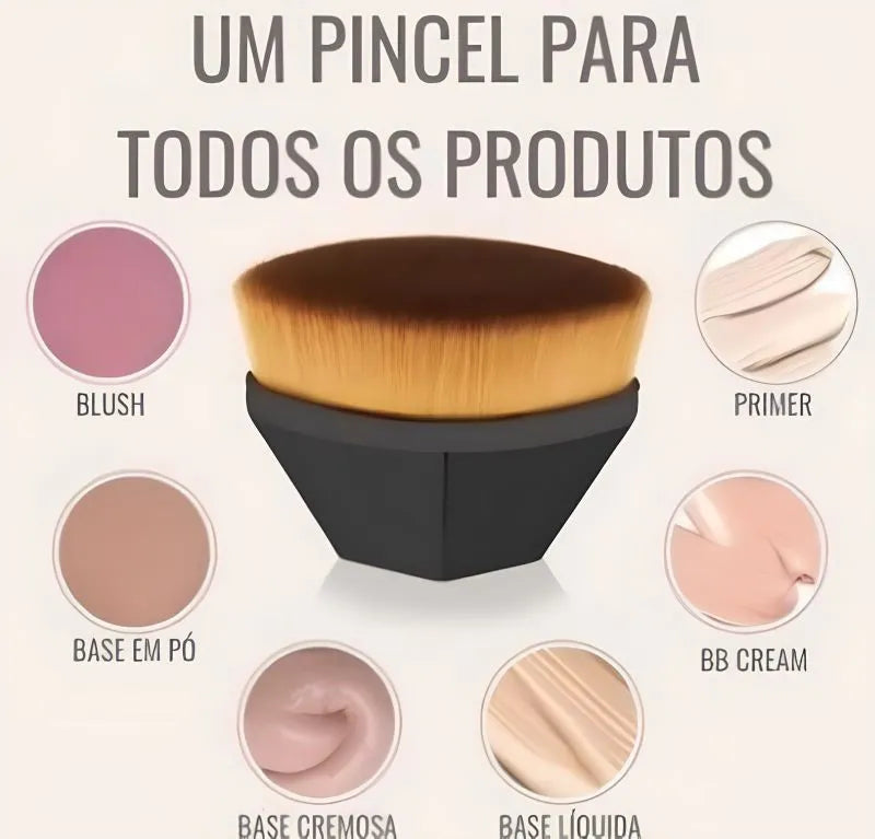 Design antiderrapante do Pincel de Maquiagem Perfect Cover