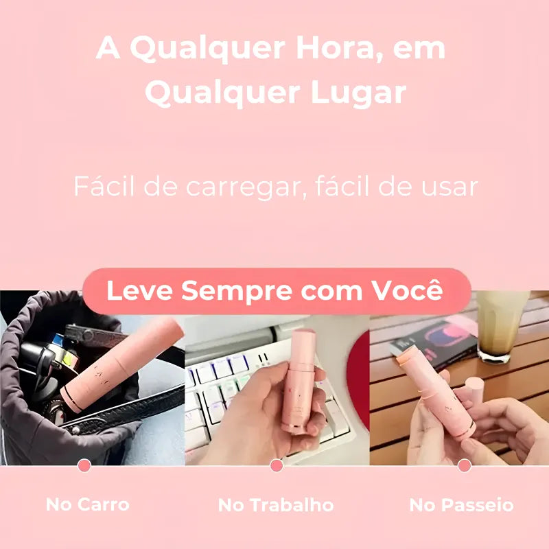 Stick Cream portátil para hidratar cutículas com colágeno