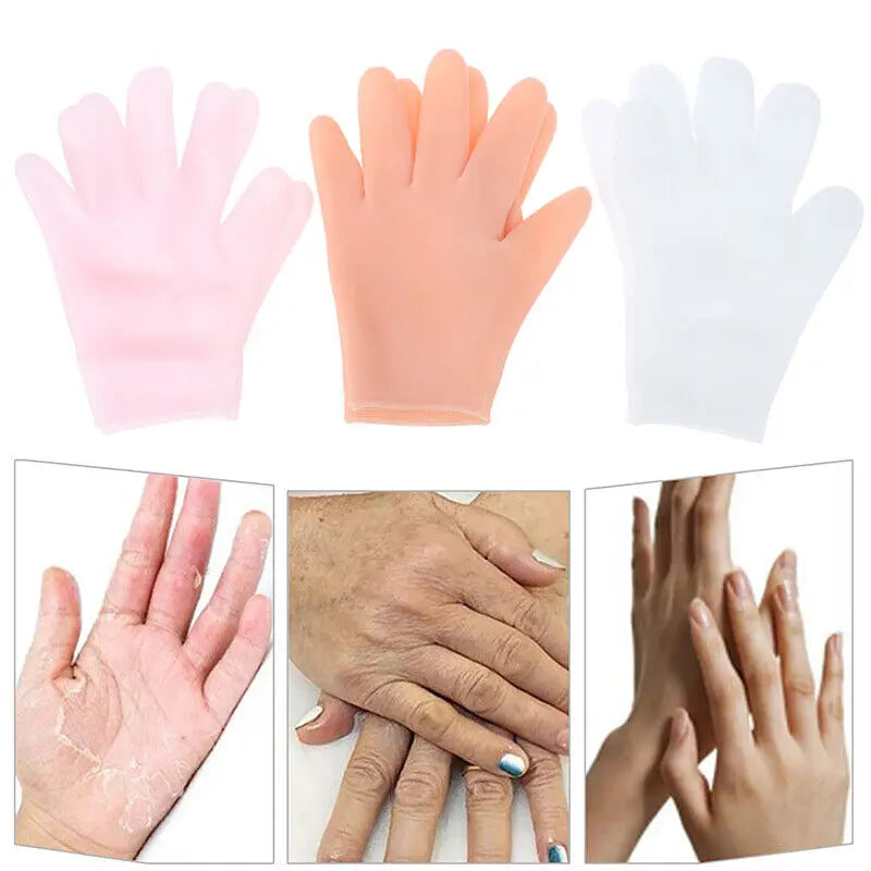 Reusable Moisturizing Silicone Gloves Gel Cracked Hand Care SPA Glove Waterproof