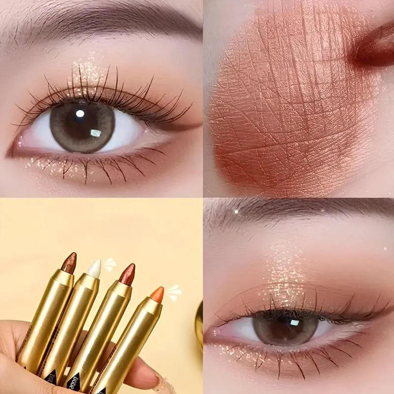 aplicação da Sombra Duo na pálpebra criando look esfumado profissional